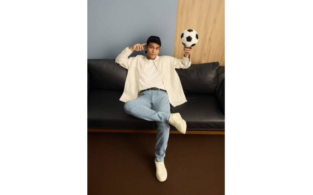 Haziq yang aktif bersukan amat mementingkan pakaian yang selesa.