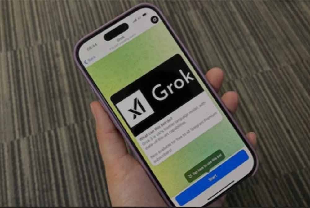 Grok boleh gigunakan di Telegram