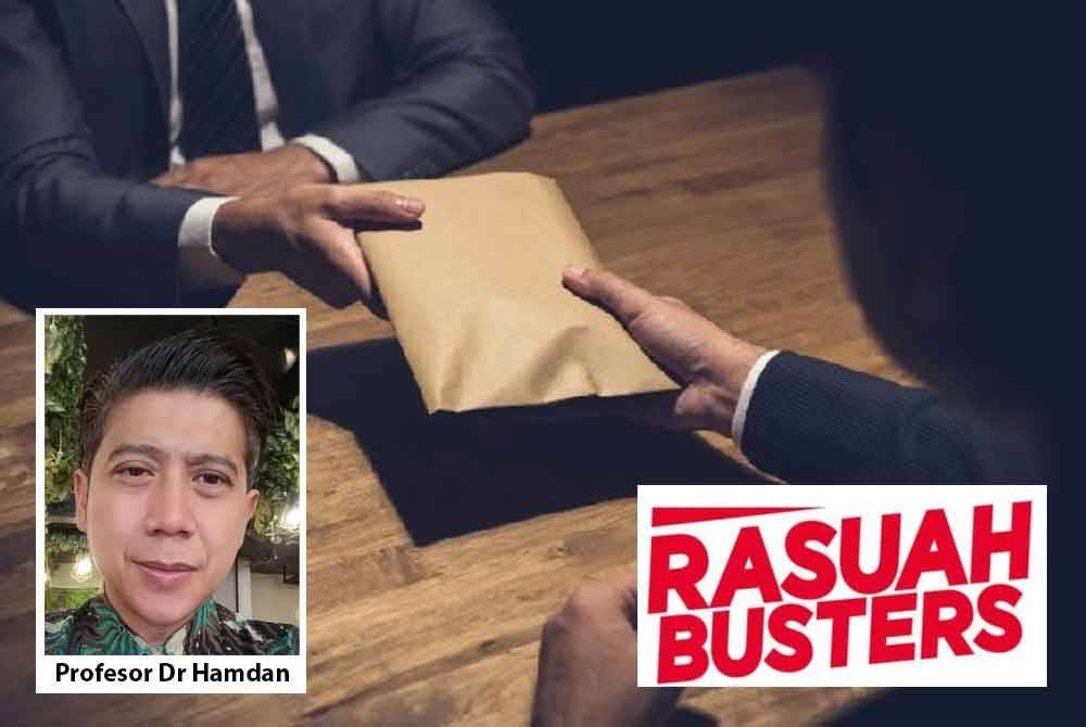 Masyarakat disaran agar lebih cakna dan bersama-sama menyokong usaha pihak berkuasa dalam membanteras rasuah.