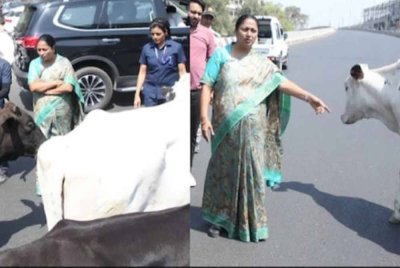 Rekha Gupta terpaksa menunggu selama lima minit sebelum jalan kembali lancar.