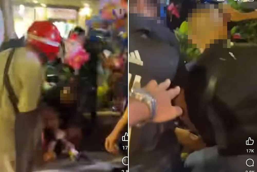 Kekecohan mula berlaku apabila peniaga terbabit dilihat tidak memberikan kerjasama dengan bertindak menghalang tindakan penguat kuasa DBKL itu.