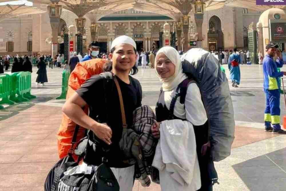 Farhan dan isterinya, Ainaa yang mengembara 30 hari sepanjang Ramadan, merentasi tujuh negara untuk menunaikan ibadah umrah.