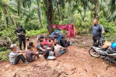 Salah satu lubuk dadah yang digempur dalam Op Sarang selama tiga hari.