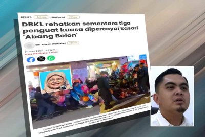 Sinar Harian melaporkan bahawa DBKL akan mempertimbangkan menanggung kos rawatan peniaga belon. Gambar kecil: Dr Muhamad Akmal