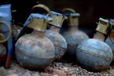 Ilustrasi bom tangan. Mangsa letusan Gunung Lewotobi Laki-Laki di Flores Timur, Nusa Tenggara Timur (NTT) menemukan 16 butir grenad aktif dan 393 butir peluru. Foto Tentera Udara Amerika Syarikat
