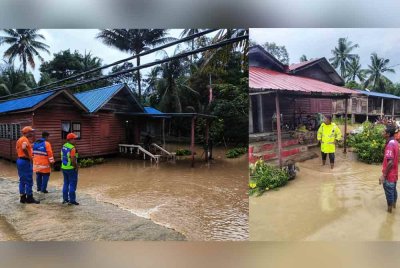Anggota APM Raub membuat pemantauan di kawasan terjejas akibat banjir. - Foto: APM