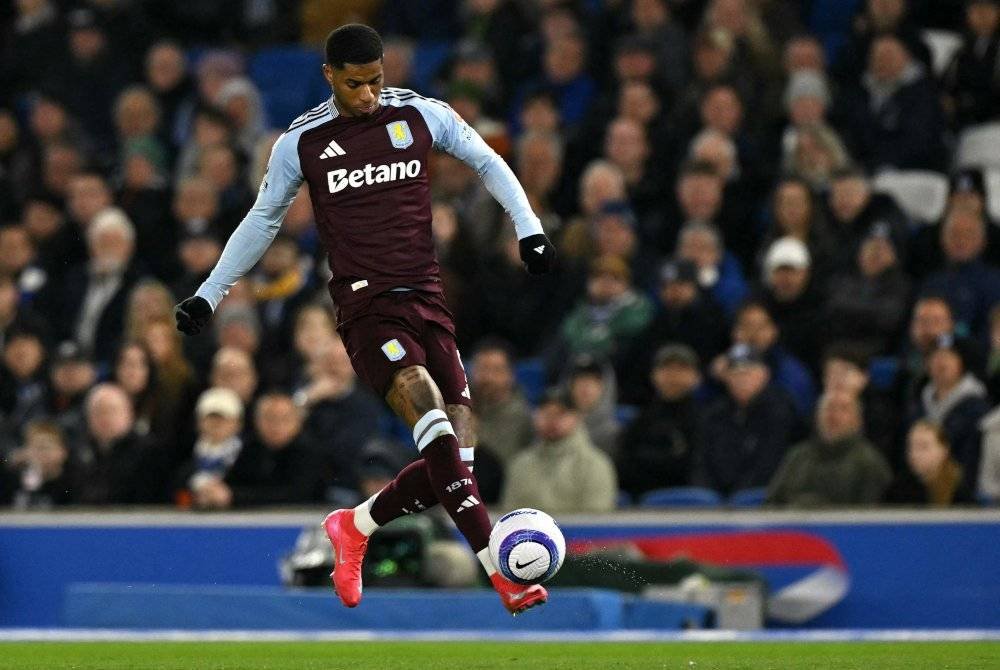 Rashford kembali mendapat keyakinannya selepas meledak satu gol dalam kemenangan 3-0 ke atas Brighton dalam saingan Liga Perdana Inggeris (EPL) pada Khamis. Foto AFP