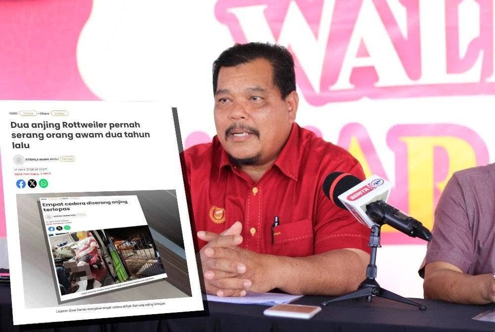 Mansor Zakaria (Laporan Sinar Harian mengenai serangan anjing Rottweiler yang pernah berlaku dua tahun lalu.)