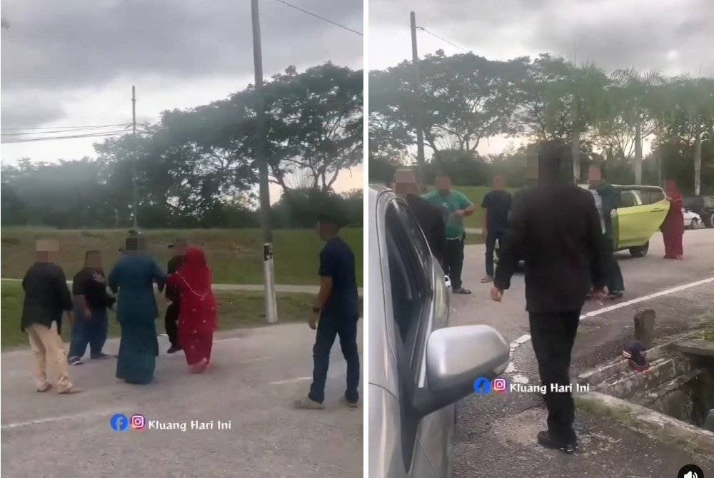 Tangkap layar rakaman video yang tular di Facebook.