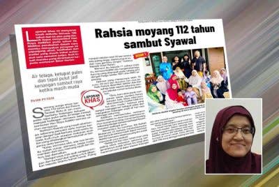 Faktor genetik dikenal pasti sebagai penyumbang utama kepada umur panjang dalam kalangan golongan centenarian iaitu individu yang mencapai usia 100 tahun ke atas. Foto kecil: Intan Aidura Alias