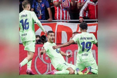 Torres pastikan kemenangan Barcelona ke atas Atletico di Stadium Riyadh Air Metropolitano pada Khamis.