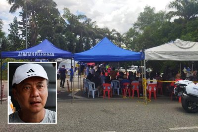 Sebahagian penduduk Putra Harmoni yang dibenarkan masuk ke rumah secara berfasa, pada Khamis. (Gambar kecil: Lau)