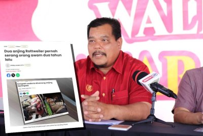 Mansor Zakaria (Laporan Sinar Harian mengenai serangan anjing Rottweiler yang pernah berlaku dua tahun lalu.)