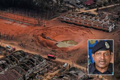 Polis mengesahkan tiada mayat atau bahagian tubuh manusia ditemui sama ada di sungai mahupun di kawasan kejadian - Foto: Bernama, gambar kecil: Hussein Omar