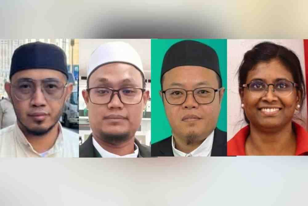 Gambar dari kiri: Muhammad Noor Farid, Azirul, Abdul Muhaimin, Bawani