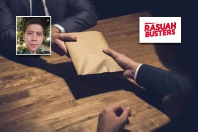 Masyarakat disaran agar lebih cakna dan bersama-sama menyokong usaha pihak berkuasa dalam membanteras rasuah. (Gambar kecil: Profesor Dr Hamdan Daniel M Sharib)