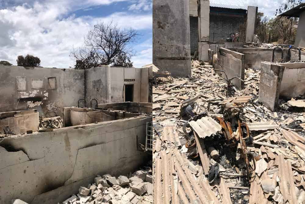 Keadaan terkini kediaman Zuraidah selepas kejadian letupan gas di Putra Heights baru-baru ini.