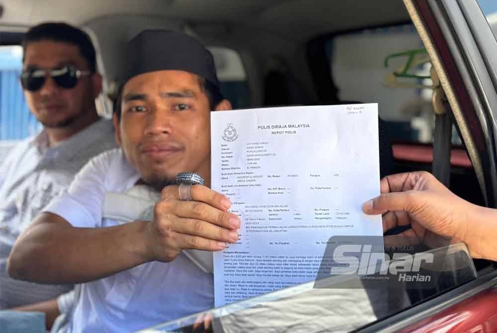 Abang belon membuat laporan polis buat pertama kali selepas tujuh hari dirawat di Hospital Sultan Idris Shah, Serdang.