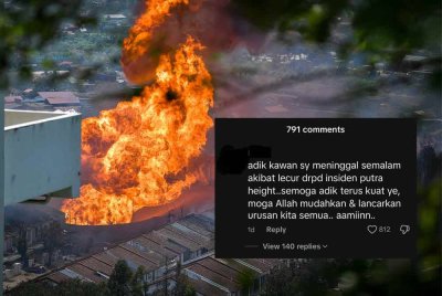 Polis mengesahkan tiada individu yang terkorban seperti tersebar di media sosial dalam insiden kebakaran saluran paip gas di Putra Heights pada Selasa lalu.