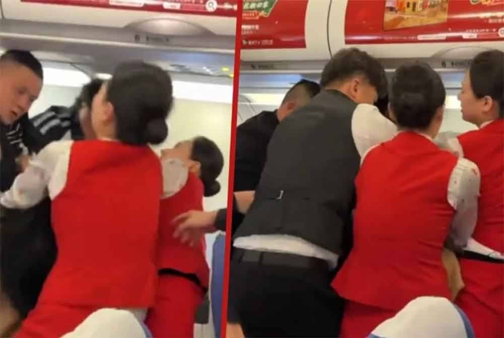 Seorang pramugari cedera digigit penumpang semasa meleraikan pergaduhan dalam pesawat Shenzhen Airlines ke Shanghai. Foto Agensi