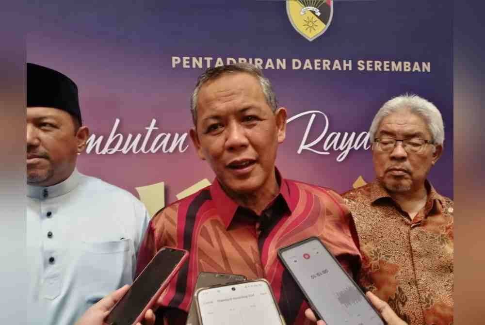 Aminuddin ketika ditemui media selepas Majlis Sambutan Hari Raya Aidilfitri peringkat pentadbiran Daerah Seremban di Kompleks Pentadbiran Daerah Seremban 2, pada Selasa.