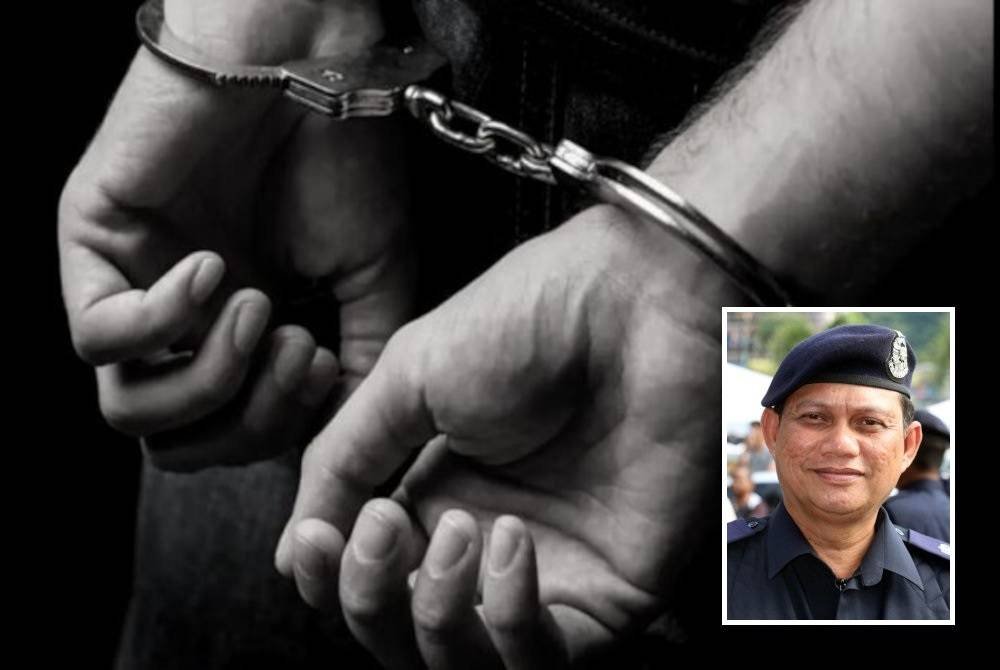 Polis menahan seorang lelaki yang disyaki menceroboh kawasan Kompeni C, Batalion Kedua Rejimen 503 Askar Wataniah di Gerik pada Selasa. Gambar hiasan (Gambar kecil: Zulkifli)