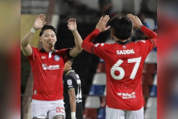Dominic Tan pastikan tiga mata milik Sabah di Likas. Foto: MFL