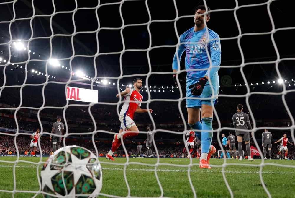 Merino melengkapkan kemenangan selesa Arsenal di Stadium Emirates. - Foto Agensi