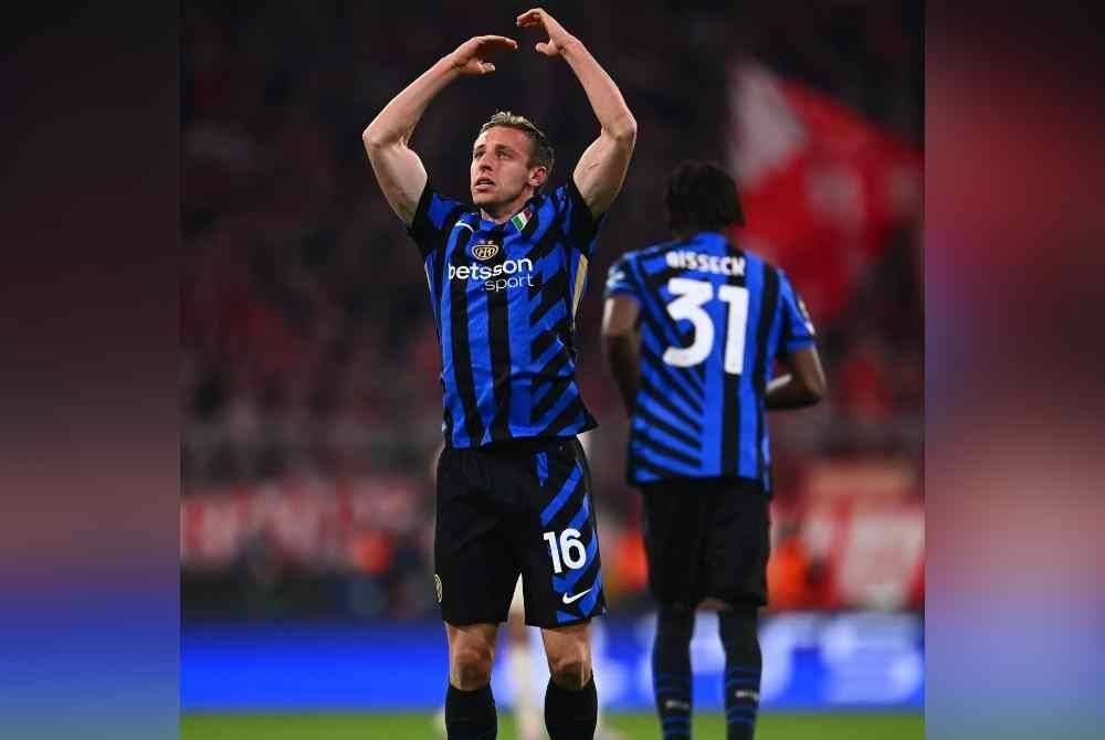 Frattesi meledak jaringan kemenangan Inter di Allianz Arena pada Rabu. Foto Agensi