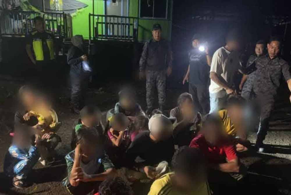 Antara PATI yang ditahan dalam operasi penguatkuasaan di Semporna.