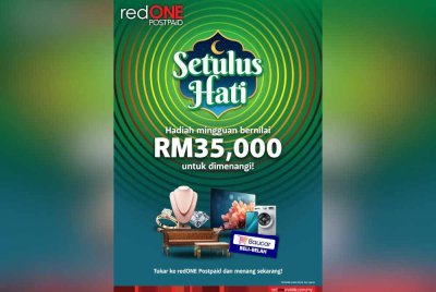 Pelanggan setia redONE Mobile berpeluang memenangi hadiah mingguan berjumlah RM35,000 sempena kempen 'Setulus Hati'.