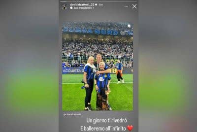 Frattesi sebelum ini memuat naik gambar bersama neneknya di laman sosial.