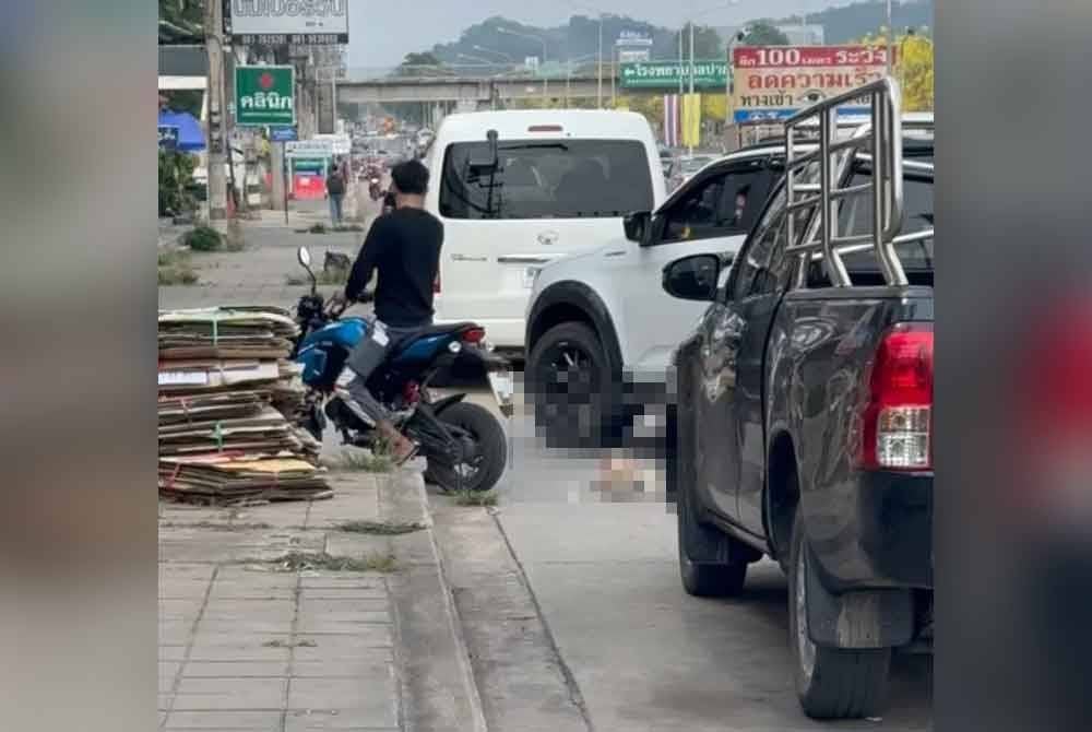 Gambar yang diambil orang awam ketika kejadian berkenaan. Foto sumber Facebook