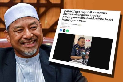 Laporan Sinar Harian pada Rabu.