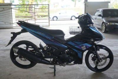 Motosikal yang dirampas masa operasi Lejang pada Isnin.