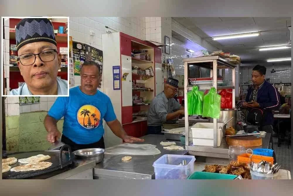 Pengusaha kedai makan untung tiga kali ganda sempena PRK Ayer Kuning. Gambar kecil: Mohd Asni