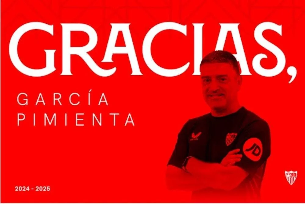 Sevilla mengucapkan terima kasih kepada Garcia Pimienta. Foto Agensi