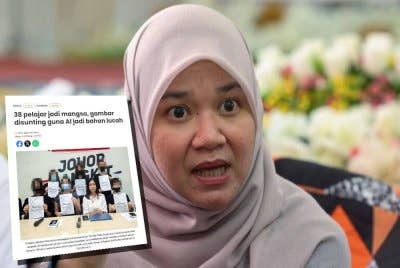 Laporan Sinar Harian berhubung 38 pelajar jadi mangsa, gambar disunting guna AI jadi bahan lucah