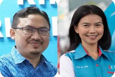 Noor Amin (kiri) dan Gan Ay Ling.