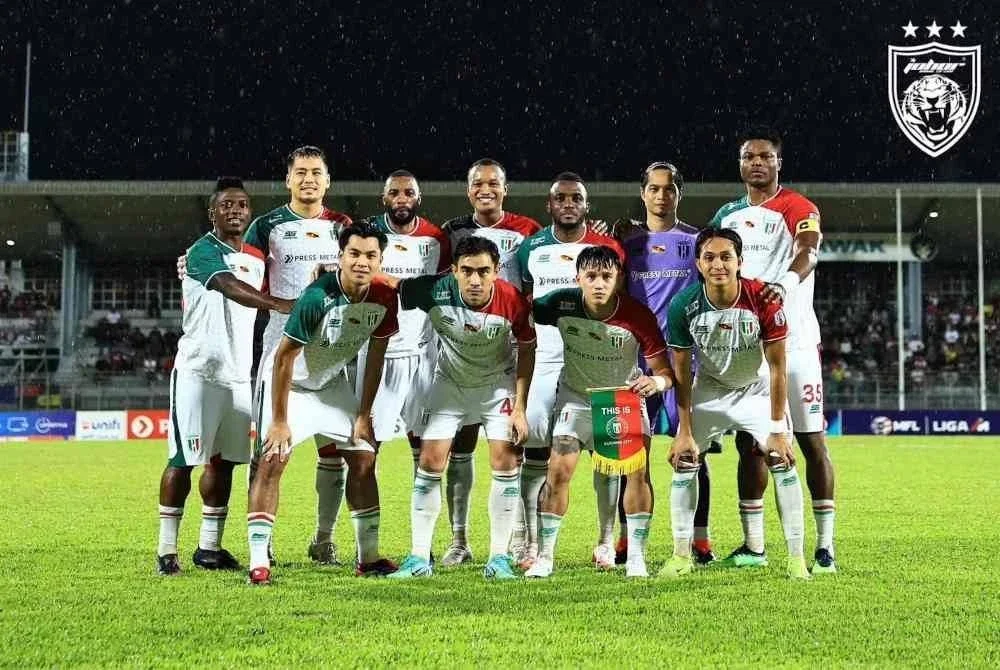 The Cats tewas, 2-0 dalam aksi Liga Super menentang JDT di Stadium Negeri, Kuching, pada Rabu.
