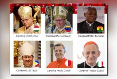 Antara Kardinal yang disenaraikan sebagai pengganti Paus Francis. Foto Agensi