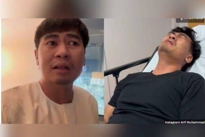 Arif ketika berkongsi pengalamannya di Makkah. Foto Agensi