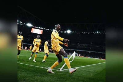 Mateta meledak jaringan penyamaan buat Palace ketika berdepan Arsenal di Emirates pada Khamis. Foto Agensi.
