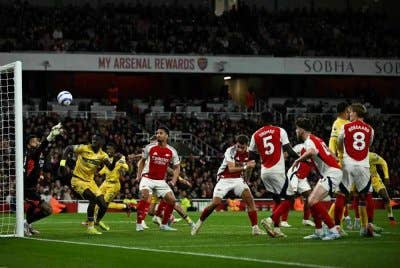 Arsenal hanya mampu seri 2-2 dengan Palace dalam aksi EPL. Foto AFP