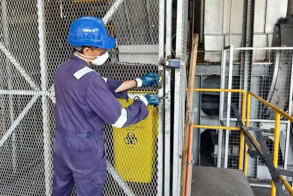 Pelupusan dadah seberat 10kg yang dilaksanakan mengikut prosedur yang ketat.