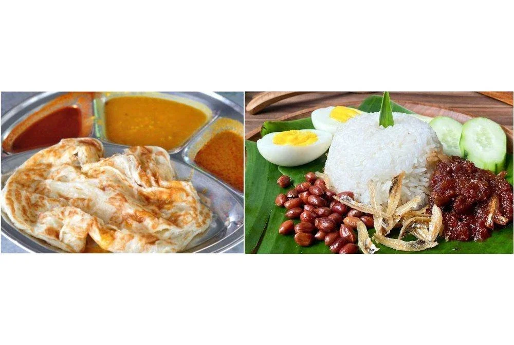Harga makanan kegemaran rakyat Malaysia seperti roti canai dan nasi lemak telah meningkat hampir dua kali ganda sejak 13 tahun lepas.