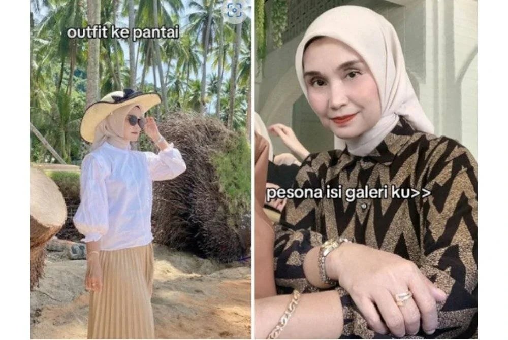 Winta tampak muda selepas menggayakan pakaian mengikut situasi semasa. Foto Agensi