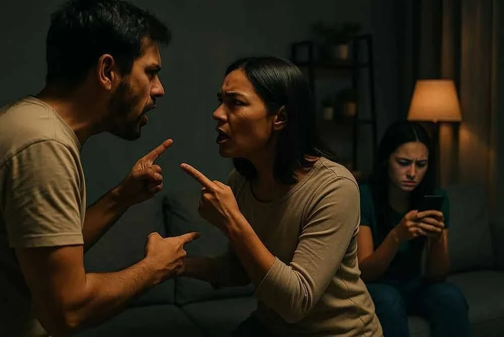 Media sosial bukan platform sesuai untuk meluahkan masalah rumah tangga kerana bukan sahaja mencemarkan maruah pasangan atau bekas pasangan, malah anak-anak dan ahli keluarga turut terpalit sama sehingga bawa kesan psikologi. Gambar hiasan janaan AI