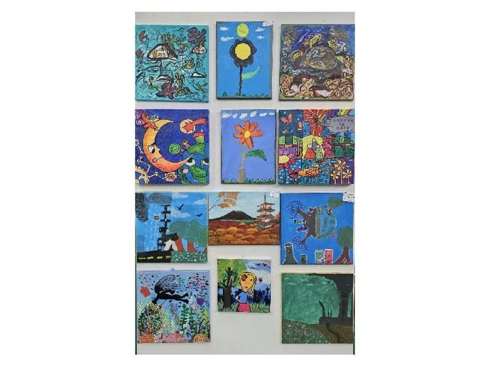 Antara karya lukisan OKU yang menyertai Pameran Seni Alam Sekitar, Sosial & Tatakelola (ESG) di KL Sentral, Kuala Lumpur.