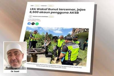 Laporan Sinar Harian berhubung LRA Wakaf Bunut tercemar, jejas 8,500 akaun pengguna AKSB